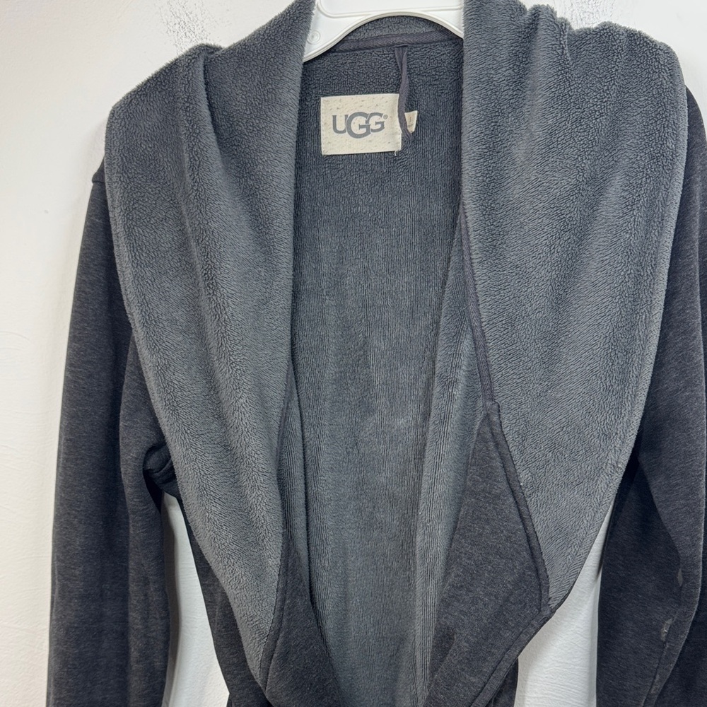 UGG Charcoal Fleece Robe Size Small